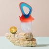 Infant Complementary Food Feeder Silicone Baby Fruit Pacifier, Self Feeding And Teething Easy Grip Teether Relief Toy, To Hold Seamless Odorless