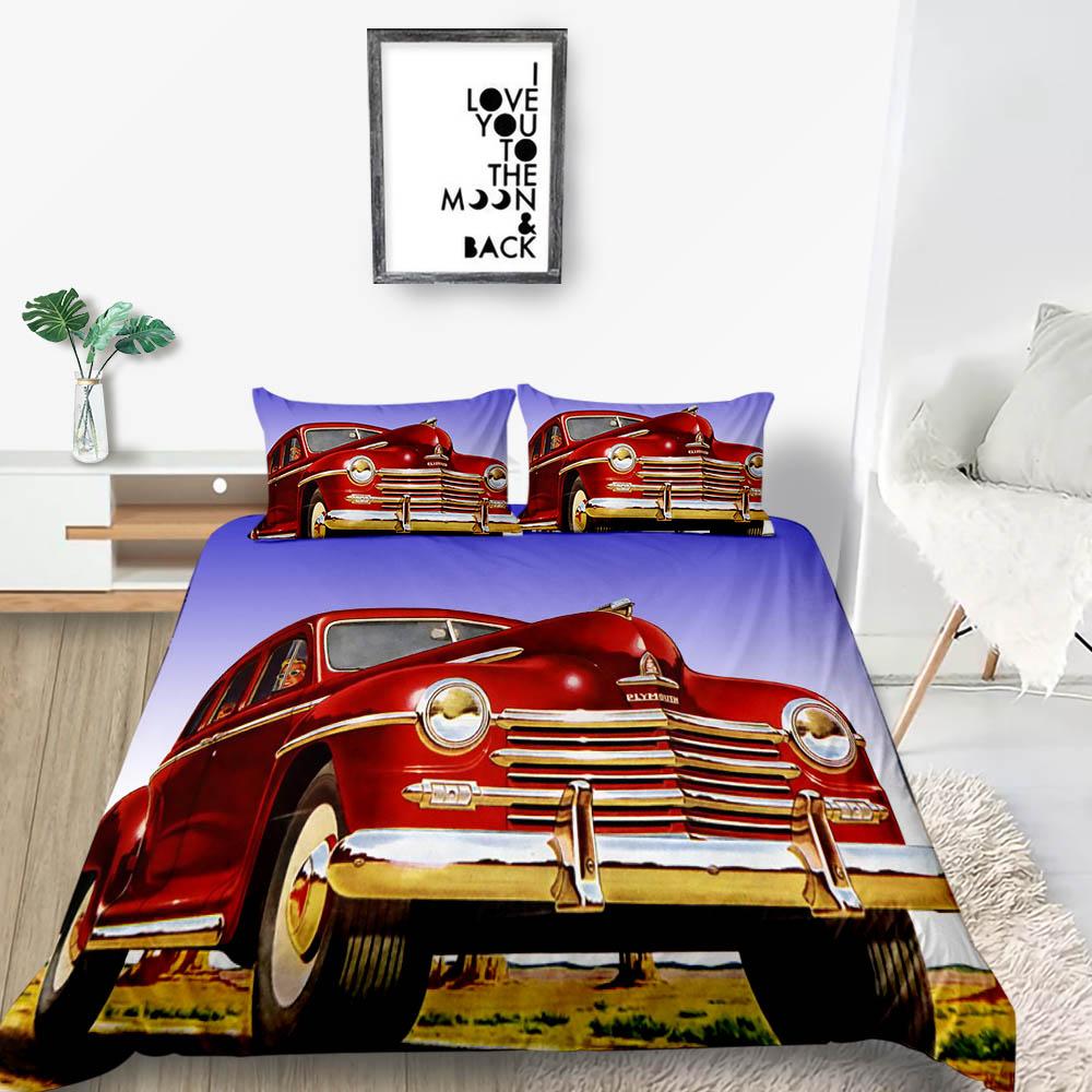 Cartoon Quilt Cover 3D Printing Bedding Cover Suit Twin King Size Highend Duvet Cover Set with Pillowcase for Boy Teen