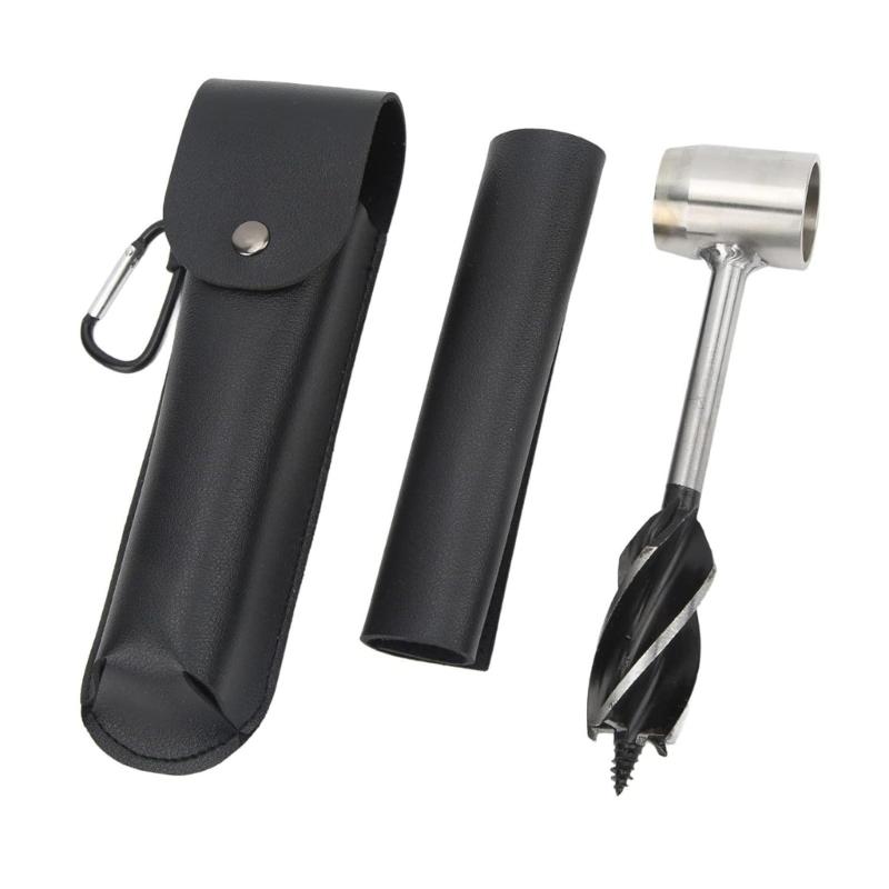 Bushcrafts Hand Auger Wrench Portable Outdoor Survival Spirals Drill Wood Drill Cores Punches for Camping and Wilderness