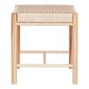 Poplar Stool with Natural Wicker Seat House Nordic Abano