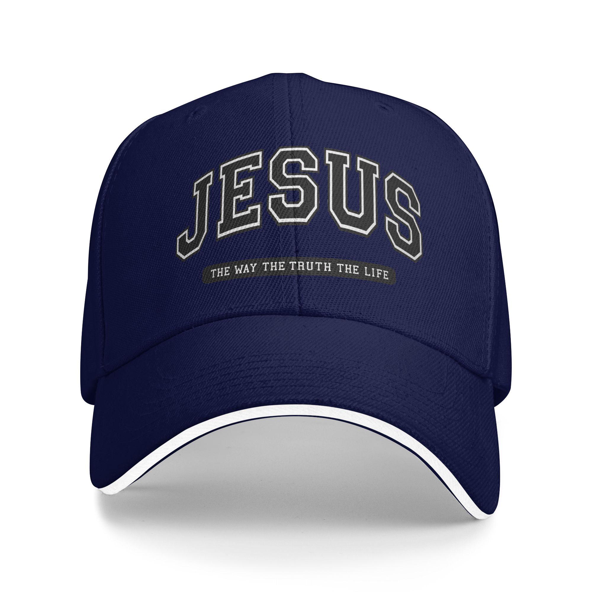 

Jesus Saves Sun Baseball Cap Spring Unisex-Teens Custom DIY Hip Hop Hats Breathable y2k Cute Hiking Fishing Baseball Caps One Size темно-синього кольору