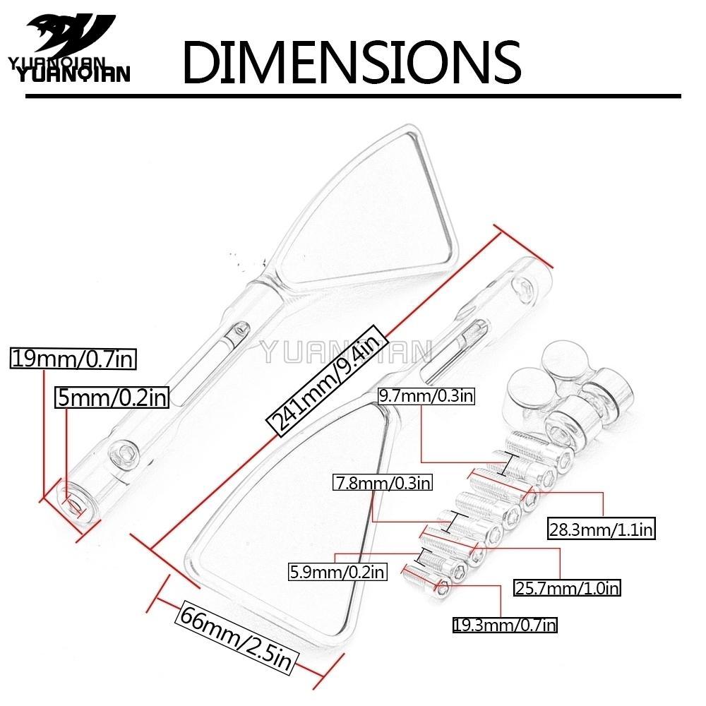 Universal Motorcycle Mirror Aluminum Rearview Mirrors For CB600F/CB650F Hornet 2007-2013 2008 2009 2010 CB 600 650 F 600F
