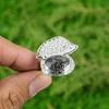 Black Rutilated Quartz Gemstone 925 Sterling Silver Wife Statement Ring Jewelry