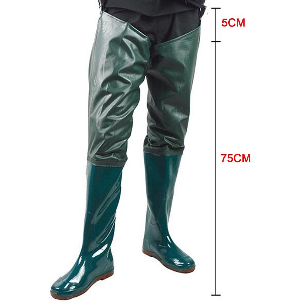 Deluxe Fishing Hip Water Women's Wading Pants with Boots Breathable Stockings