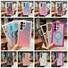 Gradient Laser Armor Airbag Anti-fall for MagSafe Case for Samsung S26 Ultra S25 S24 Plus Wireless Charge Ott-Box Clear Cover