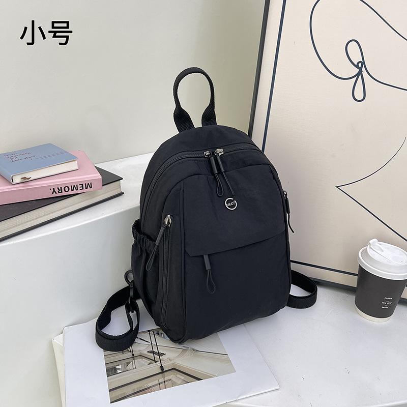 Schoolbag Large Capacity Backpack Women's New Lightweight Nylon Multifunctional Breast Bag Men's Trend Versatile Casual Backpack