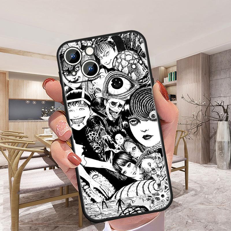 For Apple iPhone 13 12 mini 11 XS Pro Max XR 8 7 6S 6 5S 5 Plus Cover Junji Ito Tomie Soft Silicone Back Phone Case