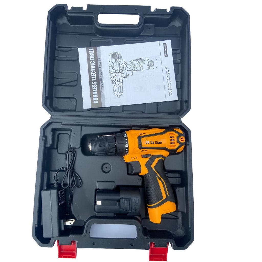 Rechargeable Brushless Electric Hand Drill & Screwdriver with Lithium Battery