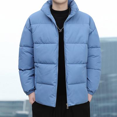 Jaqueta masculina acolchoada de algodão inverno casual quente espessada solta jaqueta acolchoada de algodão jovens estudantes jaqueta de plumas masculina tops