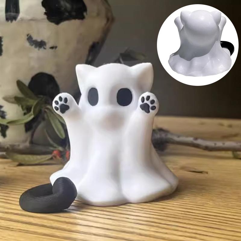 1PC Creative Cute Ghost Statue, Ghosts Small Scary Ghost Figurines, Halloween Home Decorations, Coffee Table Centerpieces Shelf