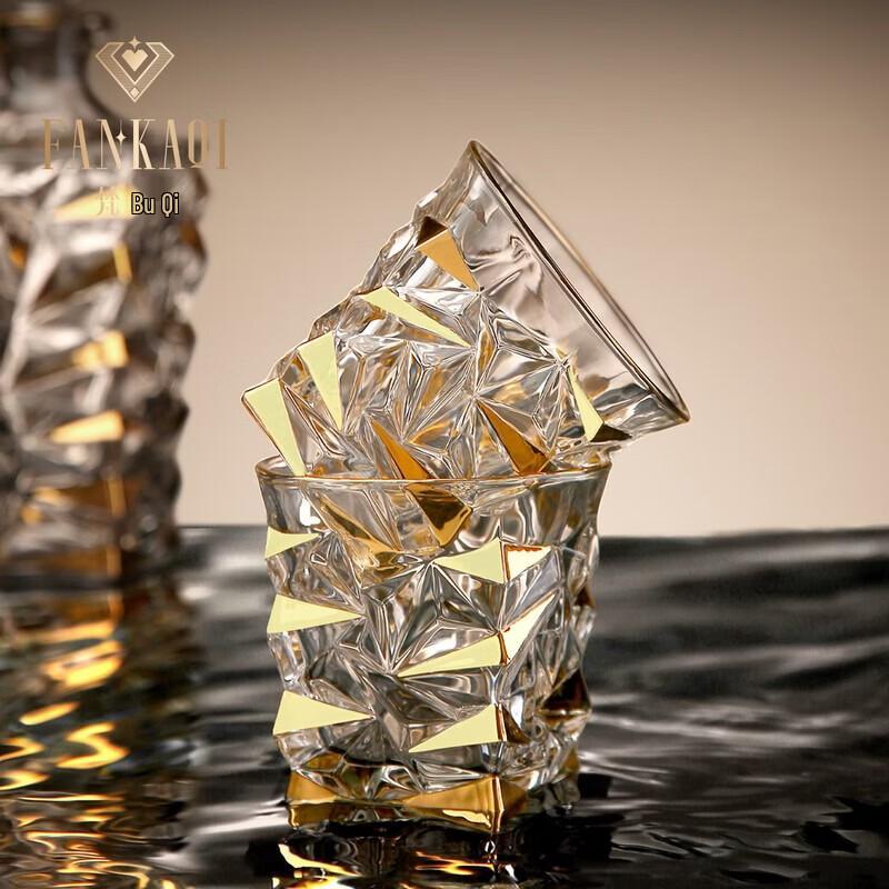 FANKAQI Luxury Crystal Whisky Glass Gift Set