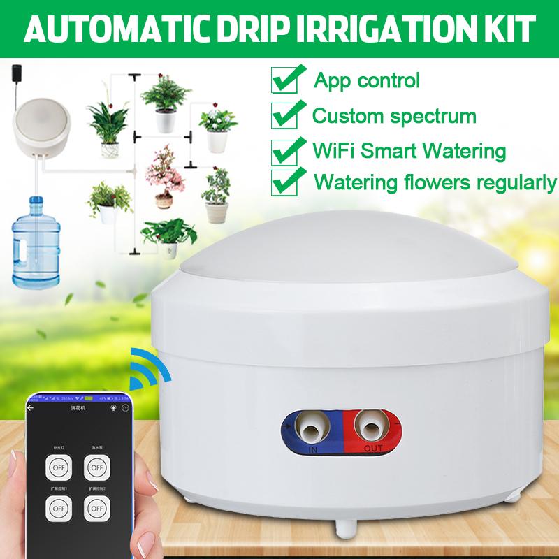 WIFI Automatic Irrigation Garden Irrigation System Water Dripper Timer Pump Tool