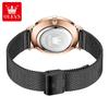 OLEVS Men's Watches Casual Fashion Mesh Fine Steel Original Brand Wristwatch for Man Waterproof Luminous Date Trend Dress New