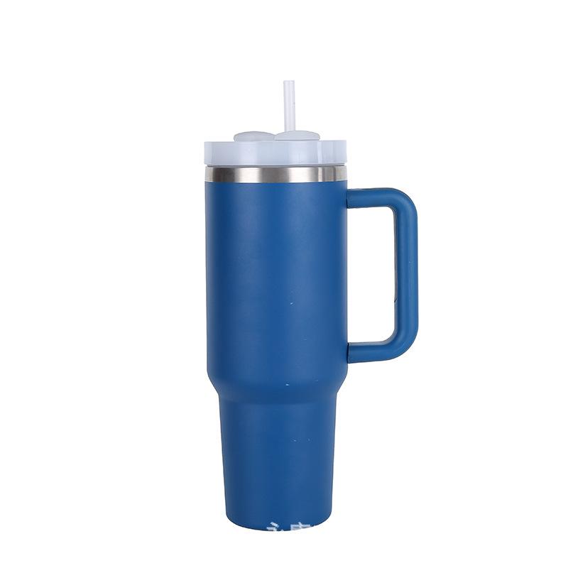

Second-Generation 40oz Insulated Stainless Steel Car Cup with Straw - Large Capacity 40oz