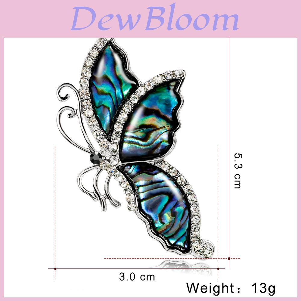 Abalone Shell Butterfly With Alloy Material For Ladies Wedding Formal Dress Accessories