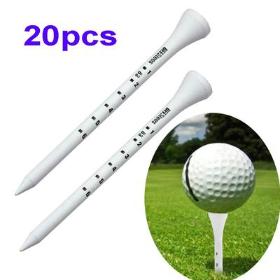 20pcs Professional 83mm Scale Tee Golf Tees Golf Holder Ball Socket