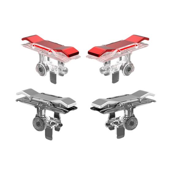 2Pcs E9 Gaming Multifunctional Stable Gaming Triggers Portable Joystick Trigger Gamepads for Mobile