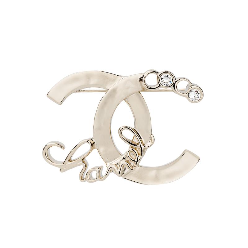 

CHANEL 2000s 22P Spring and Summer New Brooch Women s Light Gold золотий