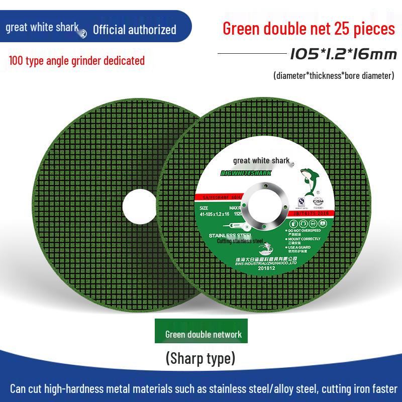 Big White Shark 10-Angle Grinder Disc for Polishing and Metal Grinding