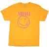 Men's Nirvana Pink Smile Face Logo (Import) T-shirt XX-Large Yellow