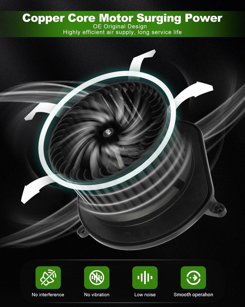 SCITOO 700255 Dodge Heater Blower Motor with Fan Replacement HVAC Blower Motor for 2007-2011