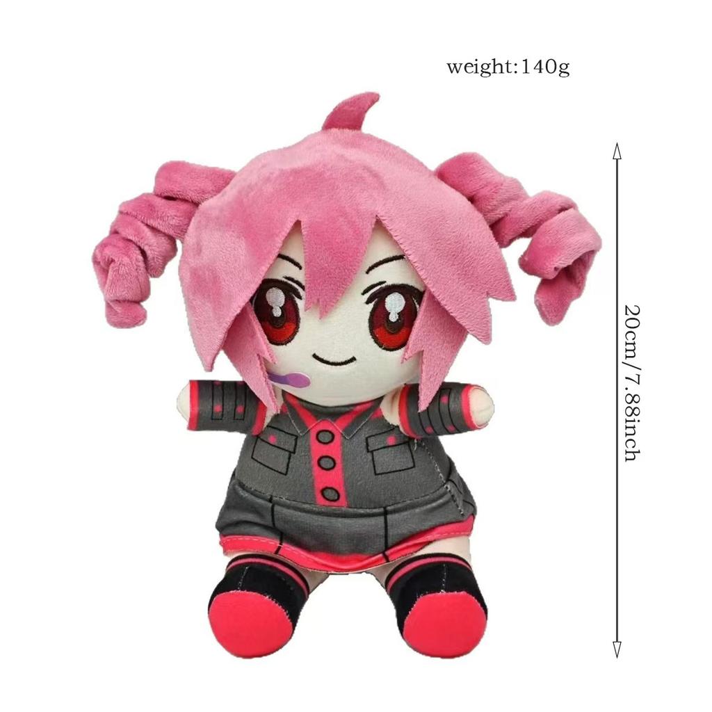 Kasane Teto Plush Toy Soft Doll Stuffed Plushies Figure Anime Cosplay Cartoon Birthday Present Christmas Gift for Fans Girl