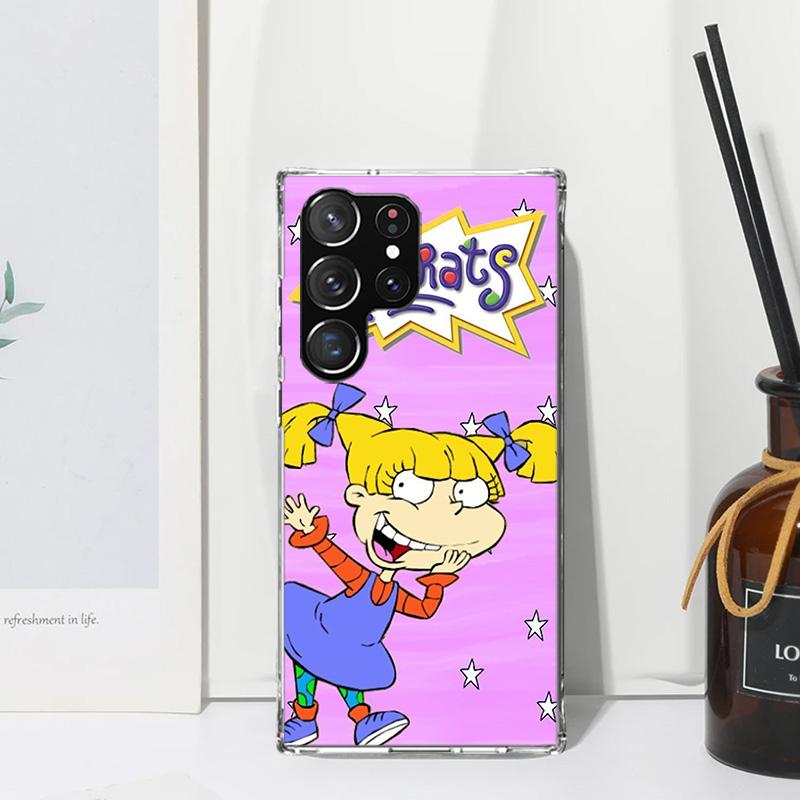 Cartoon R-Rugrat Phone Case For Samsung Galaxy S24 S23 S22 S21 Fe S20 Ultra S10 S9 + S8 Plus S10E Art Fundas Back Cover