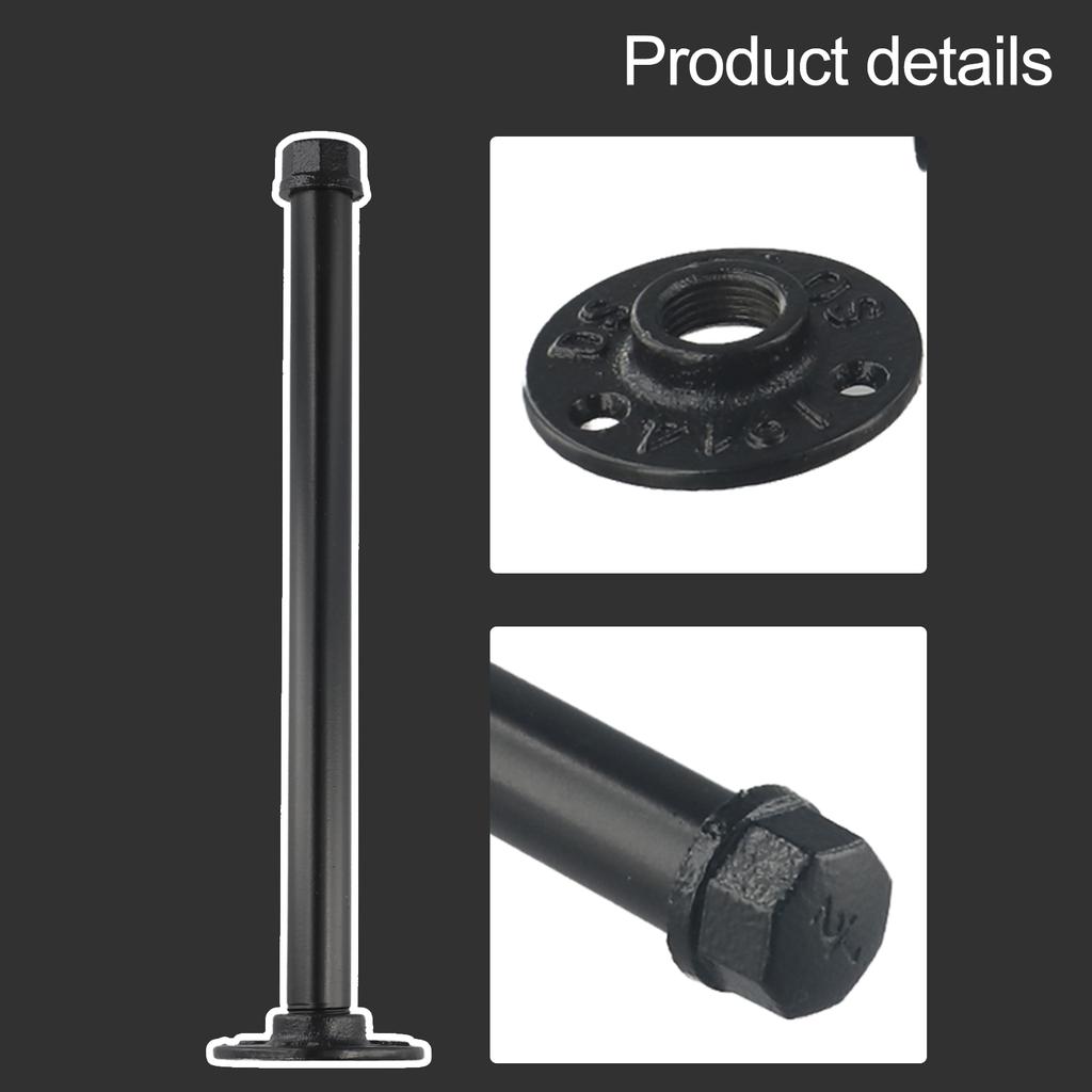 Book Pipe Shelf Bracket Decor Display Industrial Iron Office Organizer Ornaments Space Saving Steampunk Storage