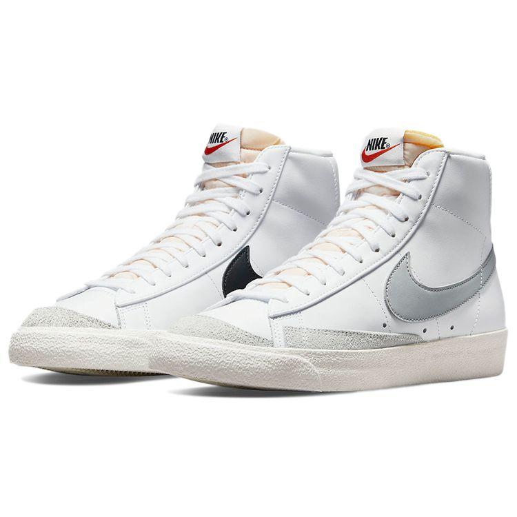 Nike Blazer Mid 77 Vintage Light Smoke Grey Sneakers Unisex Biały Czarny Sail BQ6806-114