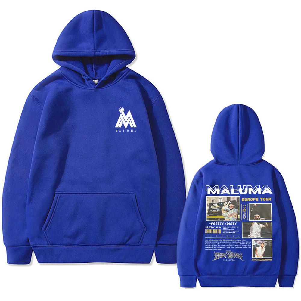 Rapper Maluma Europe Tour Hoodie Men'S Fashion Oversized Hooded Sweatshirts Men Women Casual Hip Hop Pullovers Streetwear