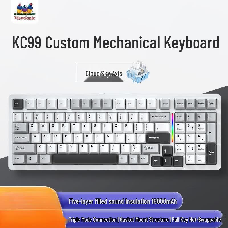 

ViewSonic KC99 Tri-Mode Custom Mechanical Keyboard