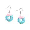 For Sweet Milk Bubble Wholesale Gift Cartoon Donuts Cute Personality Fashion Lovely Food Jewelry Earrings Girl