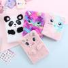 Fluffy Plush Cartoon Notebook Cute Diary Book Notepad Travel Journal Book for Students