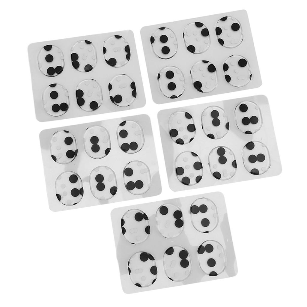 30Pcs Drum Dampener Gels Oval Shape Soft Safe Silicone Durable Easy To Use Drum Silencers for Cymbals Instruments