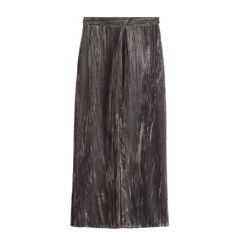 Za Autumn New Women clothes 2025 Western Style Short Velvet blouse Skirt 4387230 4387822