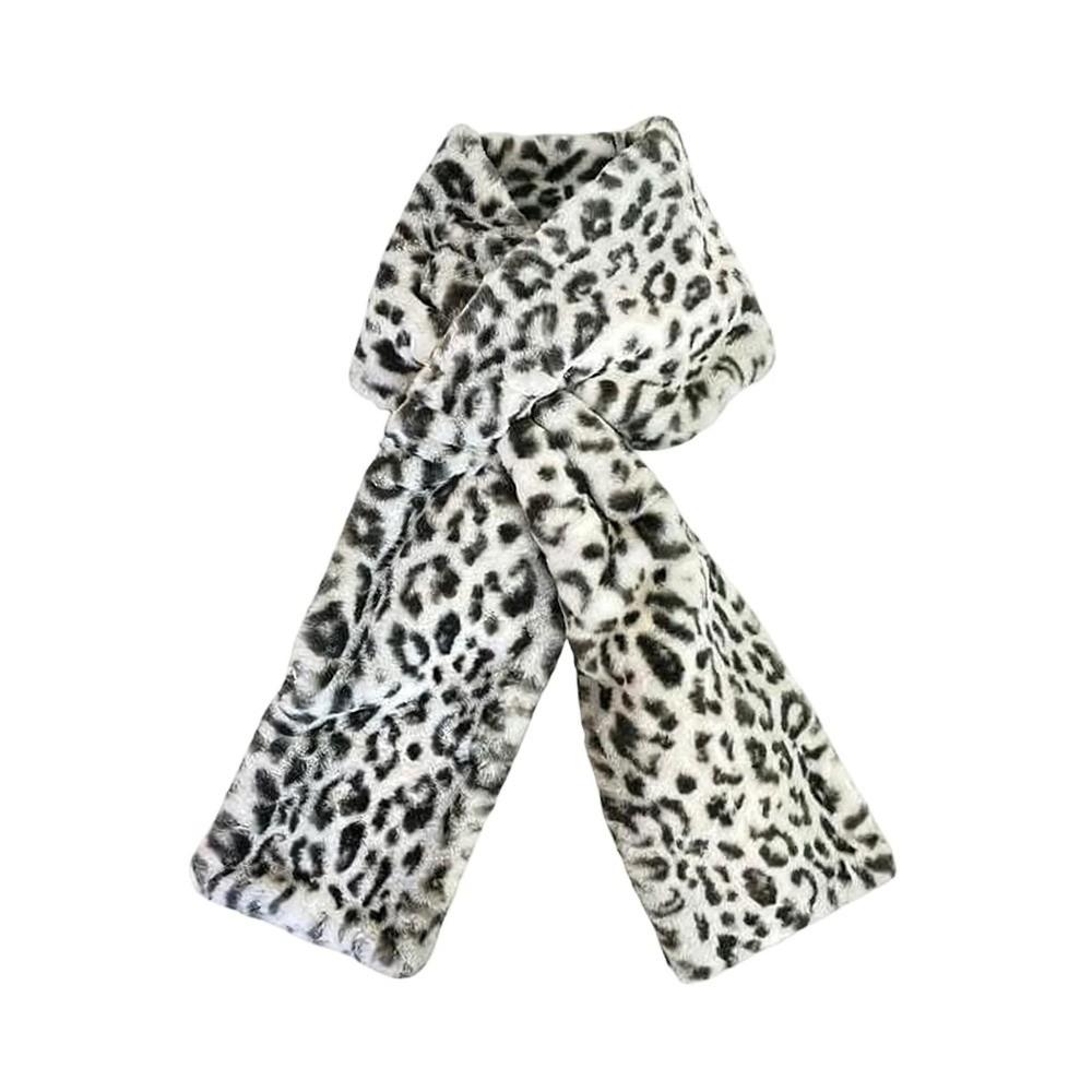 Soft Warm Long Scarf Phone Storage Faux Fur Scarf Scarf with Hidden Zipper Pocket  Daily Use