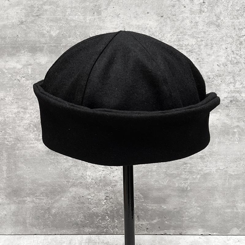 High-Density Wool Felt Flat Newsboy Cap - Warm and Stylish Beret with Imitation Irregular Design