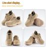 Men's Lightweight Breathable Mesh Safety Shoes - Anti-Smash, Anti-Puncture, Anti-Slip Soft Sole Work Shoes.