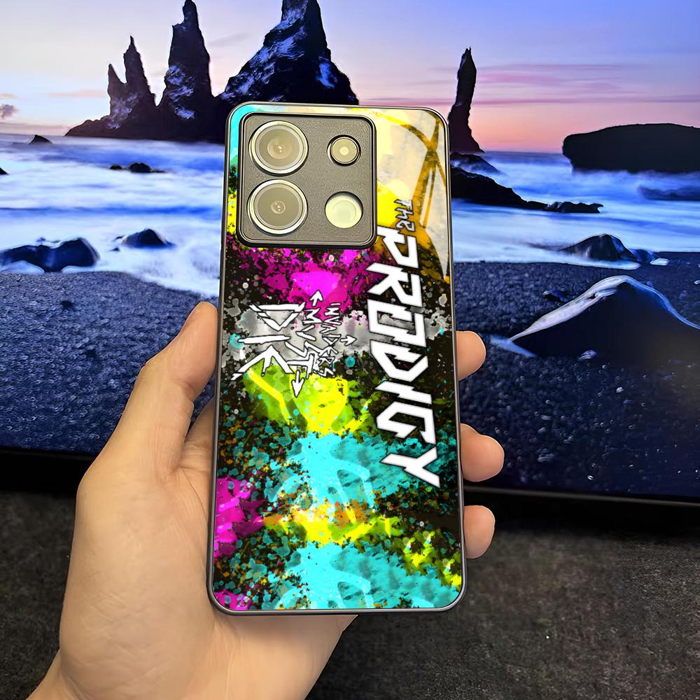 

The Prodigy Artist Logo Phone Case for Xiaomi 14 13 12 11 13t 12t 11t POCO M6 M5 X6 X5 F6 F5 Ultra Pro Lite 5G glass Cover POCO X5 5G
