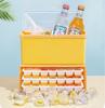 Portable Pull-out Ice Box Ice Cube Tray Maker Mold Multi-Layer 42 Grid Drawer Maker Summer Ice Freezer Container.