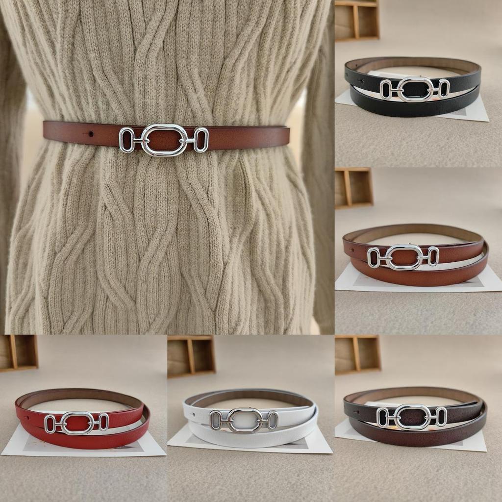 Handcrafted Leather Waist Belt For Women Alloy Clasp Designed Casual Formal Wear