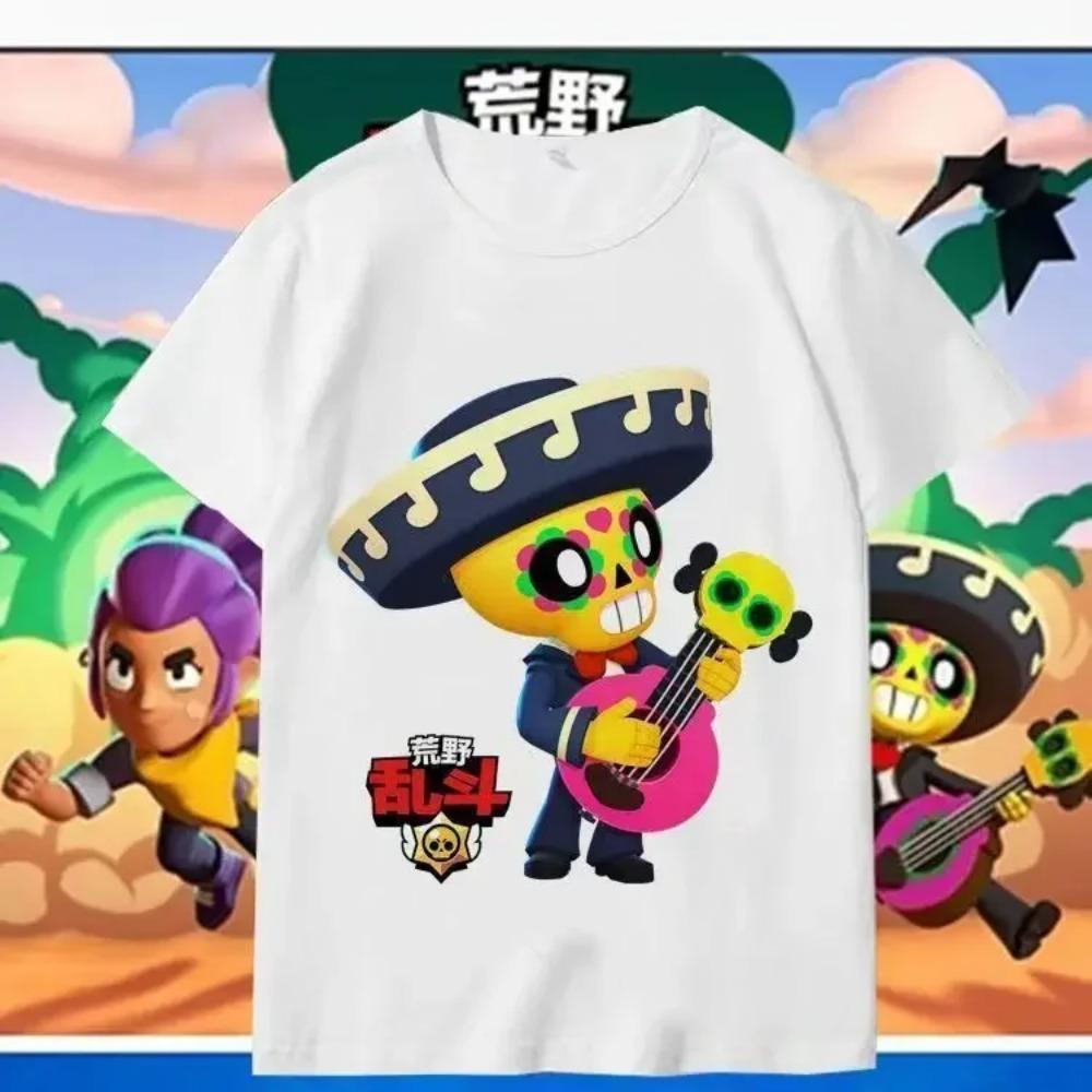 New Summer Short Sleeve Funny Game Print Children Teen T Shirt Leon Spike Kid Clothes Cosplay Costume Casual Baby Tee Top