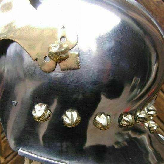 Medieval Italian Sallet Helmet Burgundy Lerp Re-enactment Style Halloween Costume