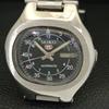 GENUINE VINTAGE SEIKO 5 AUTOMATIC 7019A JAPAN MENS BLACK DIAL WATCH A702473-5 R124-a702473