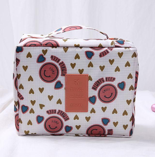 Multifunktionale Reise-Make-up-Tasche für Mädchen, wasserdichter, tragbarer Kosmetik-Organizer mit mehreren Fächern für Damen