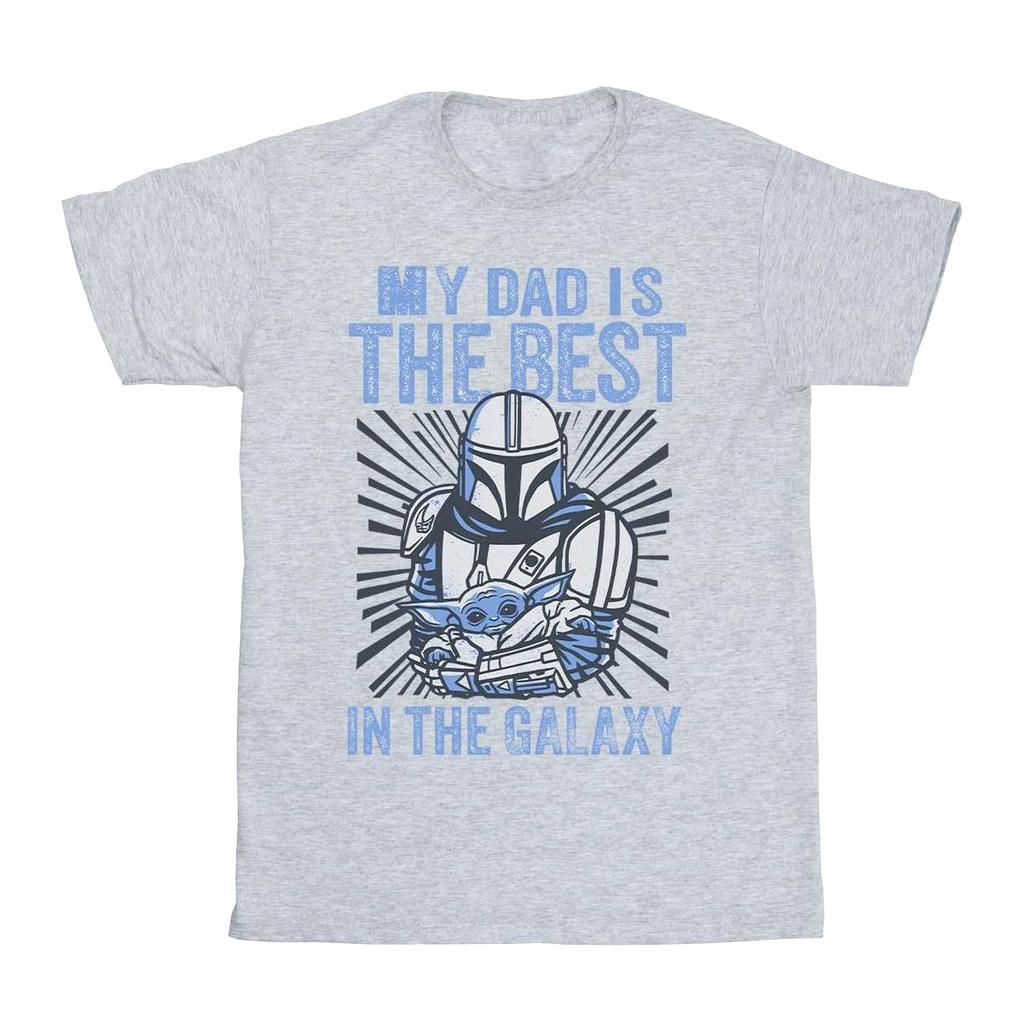 STAR WARS Mens Mandalorian Best Dad T-Shirt