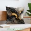 1 Black Gold Marble Light Luxury Cushions Pillowcase Polyester Cushion Cover Throw Pillow Pillowcover Home Car Sofa Decor