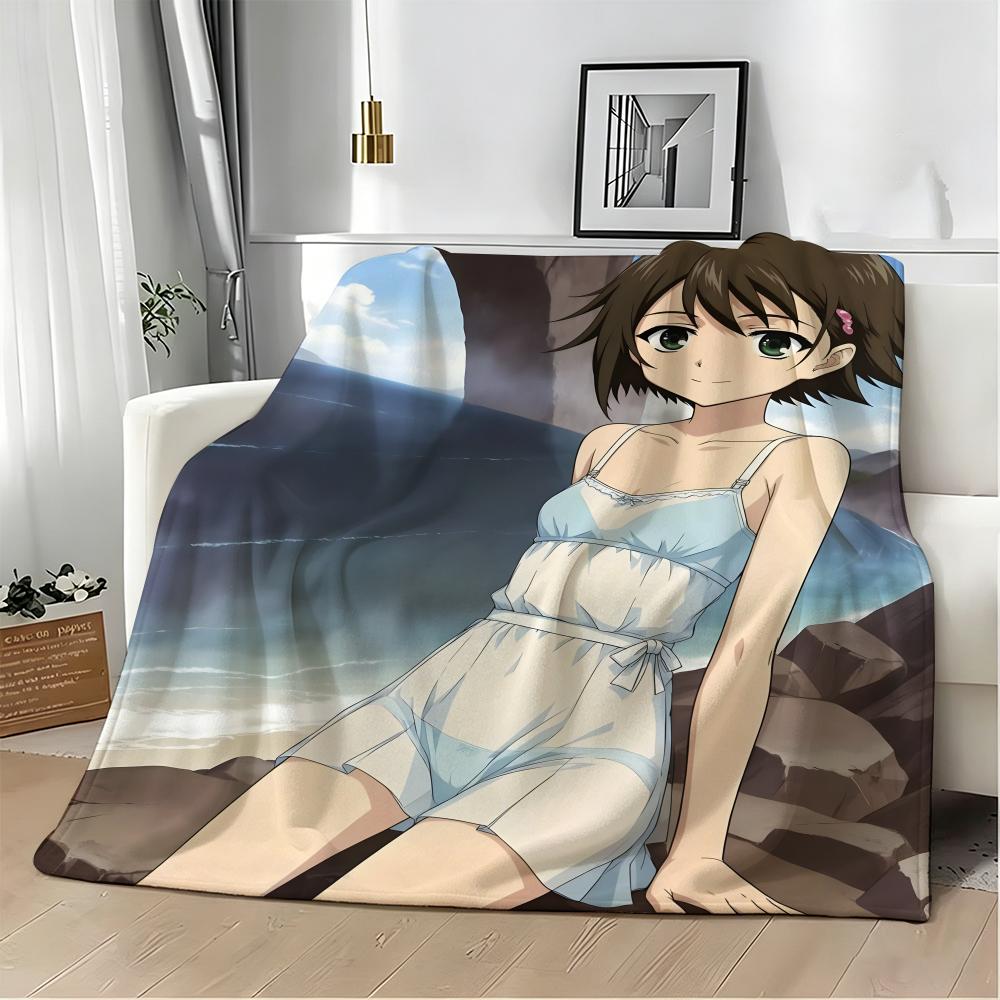 Anime T-TrueS Tears Throw Soft Warm Throw Blanket for Bedroom Living Room Bed Travel Camping Picnic Gift