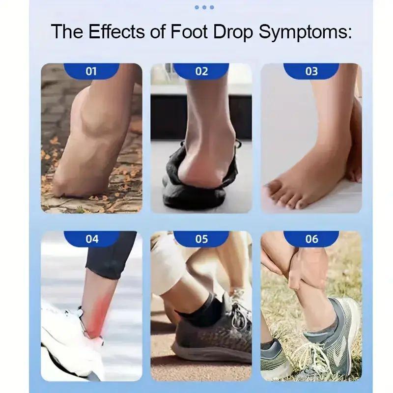 Regulowany stabilizator kostki na opadającą stopę Wygodny elastyczny bandaż do rehabilitacji po kontuzjach sportowych i do codziennego użytku