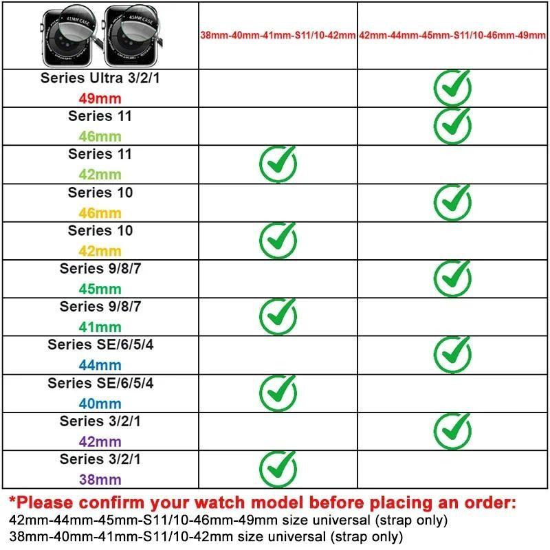 Sport Silicone Strap Compatible for Apple Watch Series 11 46mm 42mm Ultra 3/2/1 49mm 45mm 40mm 41mm 44mm 38mm Series 10 9 8 7 6